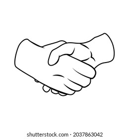 Pair of hands doing sign language Vector illustration