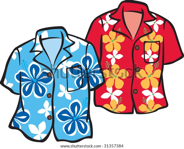 Pair of Hawaiian Aloha
Shirts