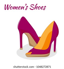A pair of high-heeled shoes