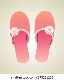 Pair of house slippers