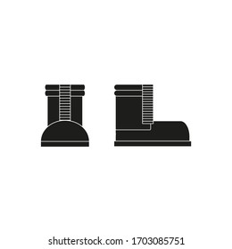A pair of hunter boots or a boot. Rubber or leather footwear for the hunting season