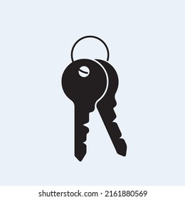 pair of keys vector illustration