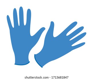 Pair of latex gloves vector illustration 