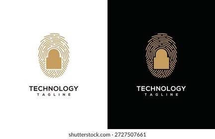 A pair of logos with the word technology displayed prominently on a contrasting white and black background