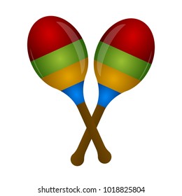 Pair of maracas. Musical instrument