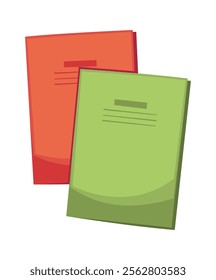 Pair of notebook school supply