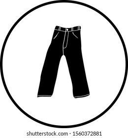 pair of pants vector symbol
