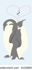 A pair of penguins and a broken heart