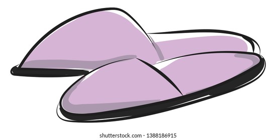 Slippers Drawing Images, Stock Photos & Vectors | Shutterstock