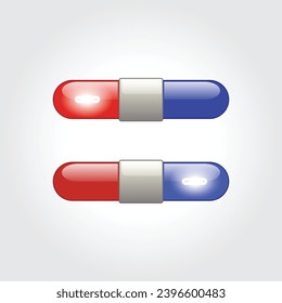 A pair of red and blue sirens. Perfect for icons or illustrations for your projects.