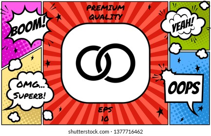 Pair rings, marriage rings. Graphic elements for your design