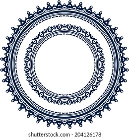 Pair of round frames