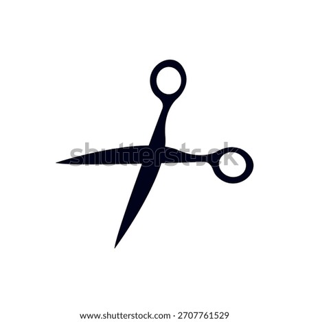 Pair of scissors cut emoji symbol sign icon vector illustration isolated flat