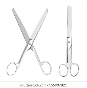  pair of scissors on a white background