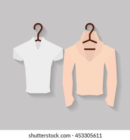 Pair of shirts, Vector illustration