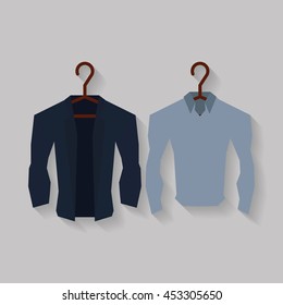 Pair of shirts, Vector illustration