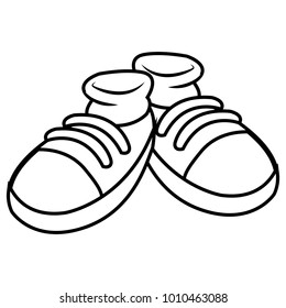 Pair of shoes cartoon