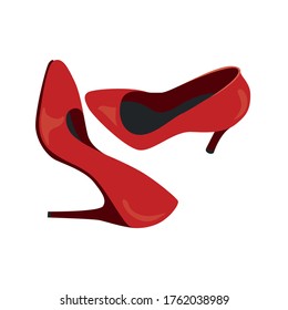 pair of shoes. colour vector illustration