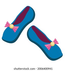 Pair Shoes Elegance Fashion Vector illustration