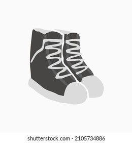 Un par de zapatos libres dibujando vector