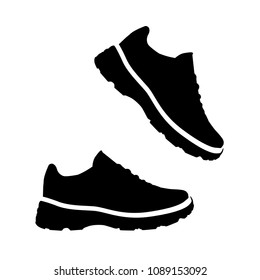 Pair Shoes Silhouette Vector Stock Vector (Royalty Free) 1089153092 ...