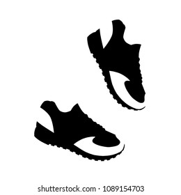 pair of shoes silhouette vector