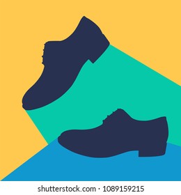pair of shoes silhouette vector