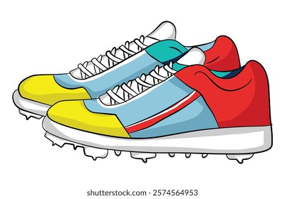 A pair of shoes vector illustration