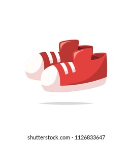 Pair of shoes vector isolated illustration