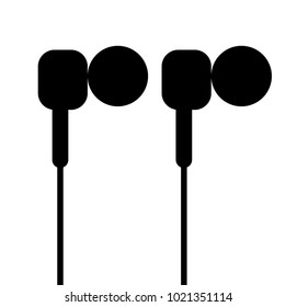 A pair of simple minimal headphones