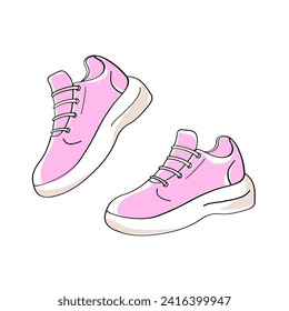 ein Paar Turnschuhe, Vektorgrafik