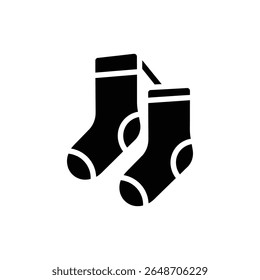 Pair of Socks Hanging for Cozy Home and Laundry Theme