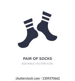 pair of socks icon on white background. Simple element illustration from Fashion concept. pair of socks icon symbol design.