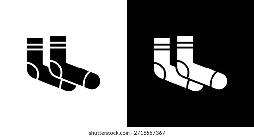 Par de calcetines icono de Ilustración vectorial - iconos de vector de estilo negro de alta calidad