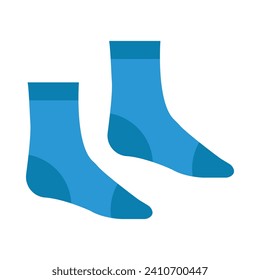Pair of Socks Vector Flat Icon For Personal And Commercial Use.
