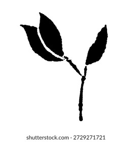 Par de Ilustración vectorial de silueta de germinados
