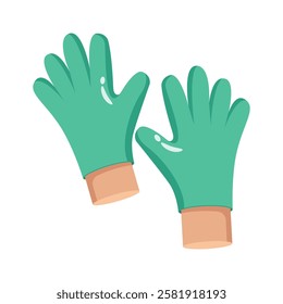 A pair of sterile gloves for medical and healthcare procedures.