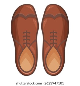 Par de sapatos de couro marrom elegante em pé, perfeito para um empresário ou qualquer pessoa que quer olhar afiado