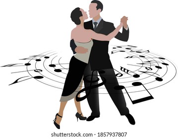 pair of tango dancers