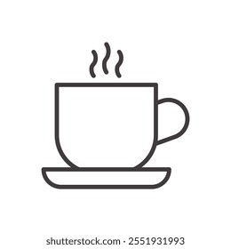 Pair of Tea Cup Icon isolated on white background. Vector icon.