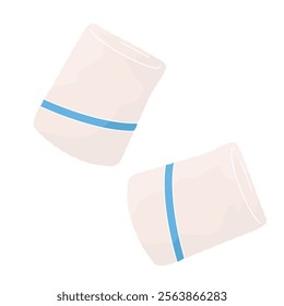 Pair Tennis wristbands on white background
