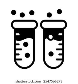 Par de tubos de ensayo sometidos a una reacción química, que ilustran la investigación de laboratorio