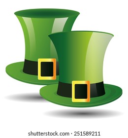a pair of traditional hats for Patrick's day
