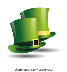 a pair of traditional hats for patrick's day