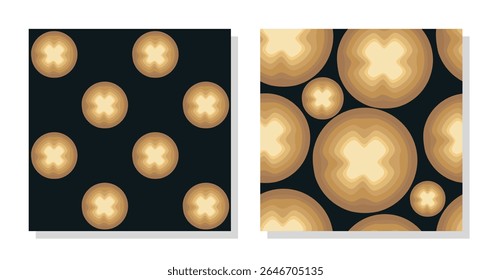 Par de padrão geométrico moderno e abstrato sem emenda. Ideias de padrão de pano de fundo moderno para têxtil, decoração doméstica, banner, cartaz, modelo, embrulho de presente, laminados. Ilustração vetorial.
