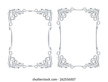 Pair of vector frames