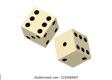 Pair Of White Dice.