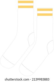 pair of white socks fresh