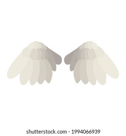 Pair of Wings illustration vector flat design