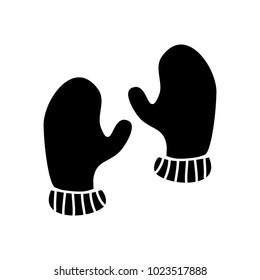 pair winter gloves clothes warm image